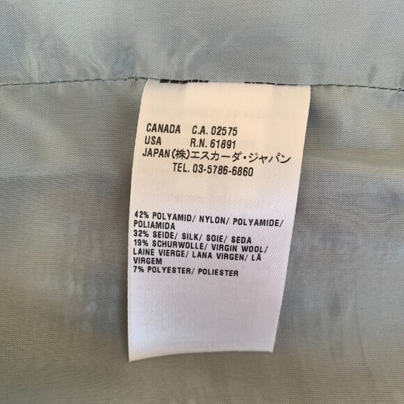 Escada Silk Wool Metallic Tweed Pencil Skirt - Picture 11 of 13